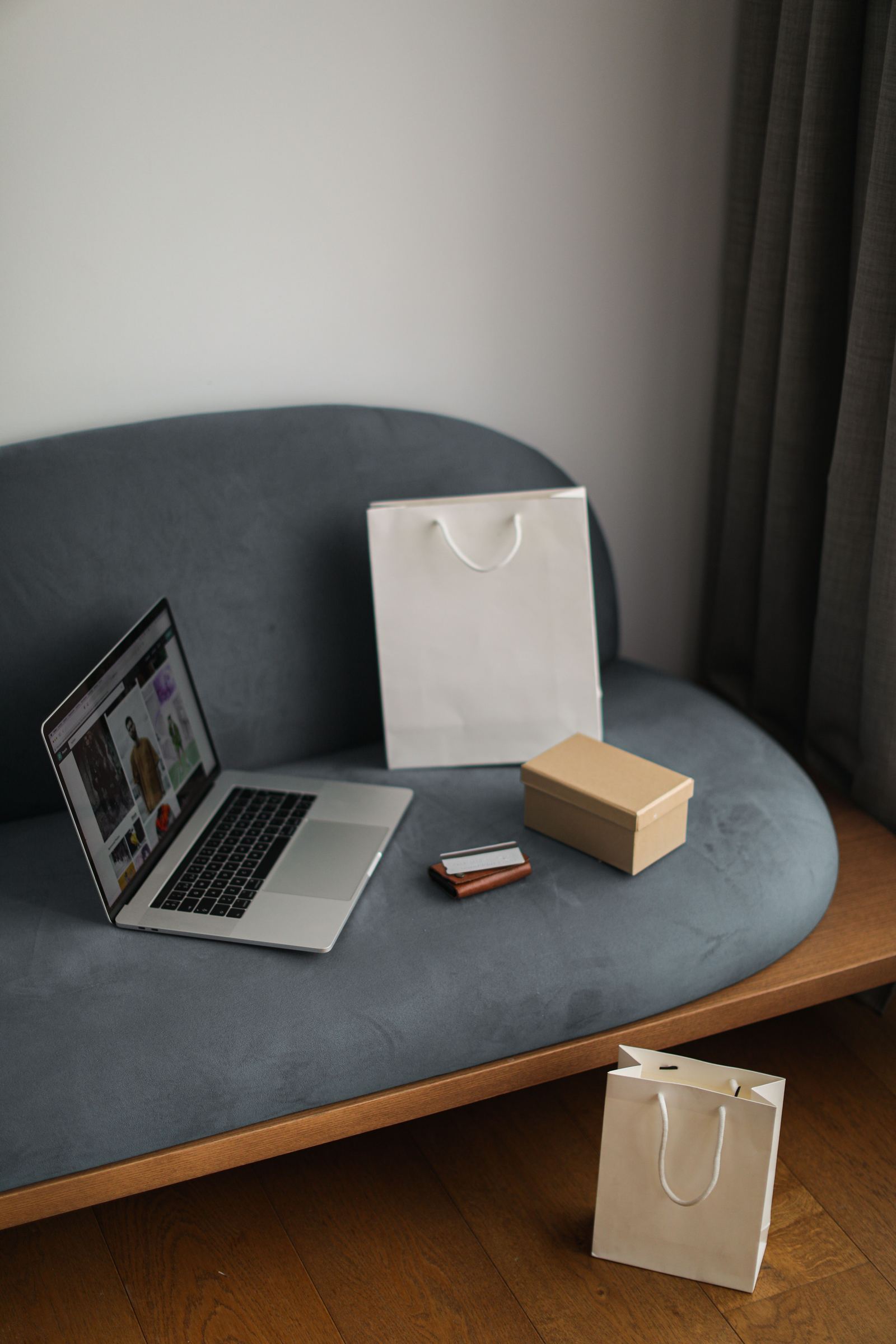 An online storefront in miniature - illustrative