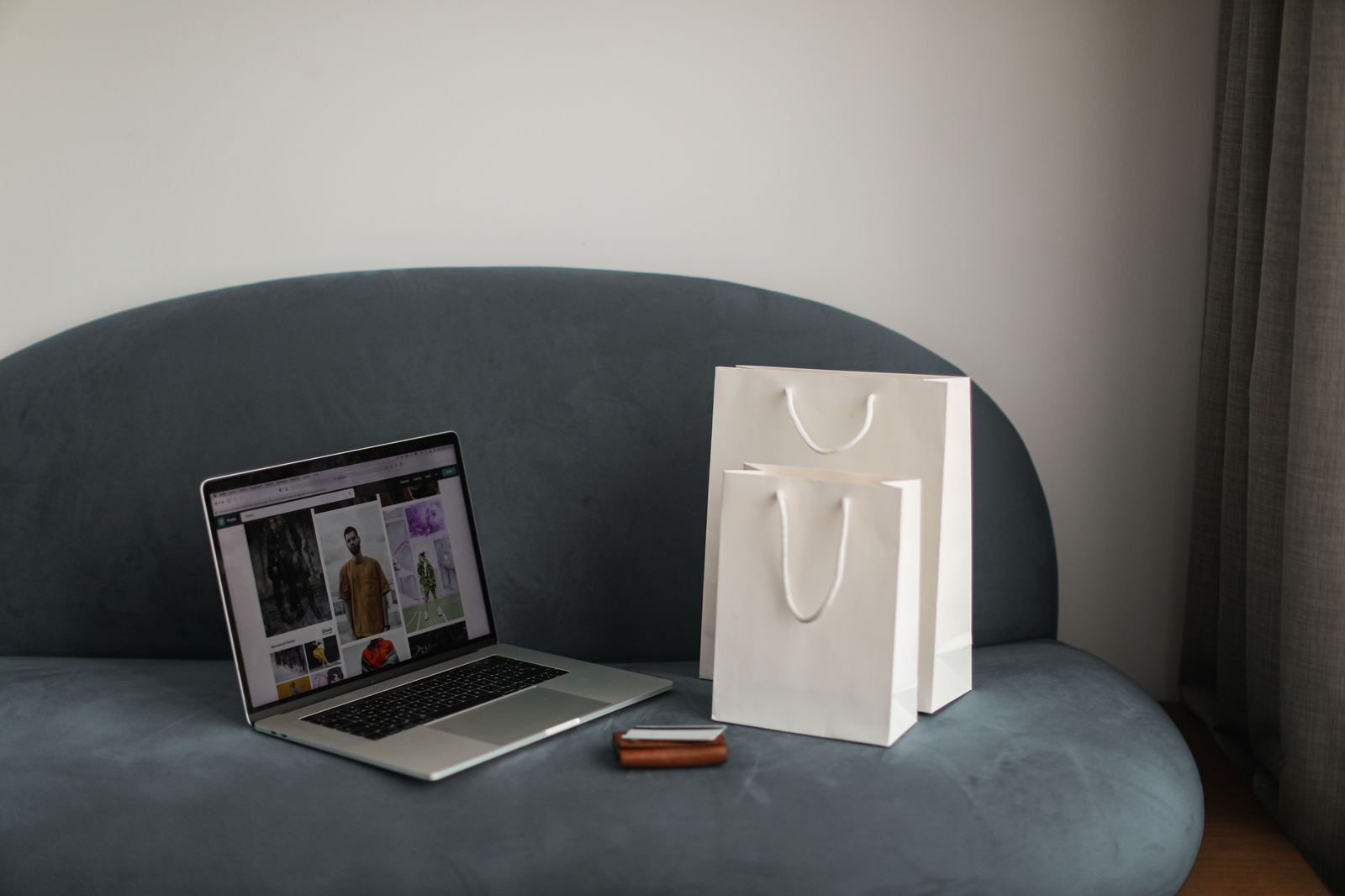 An online storefront in miniature - illustrative