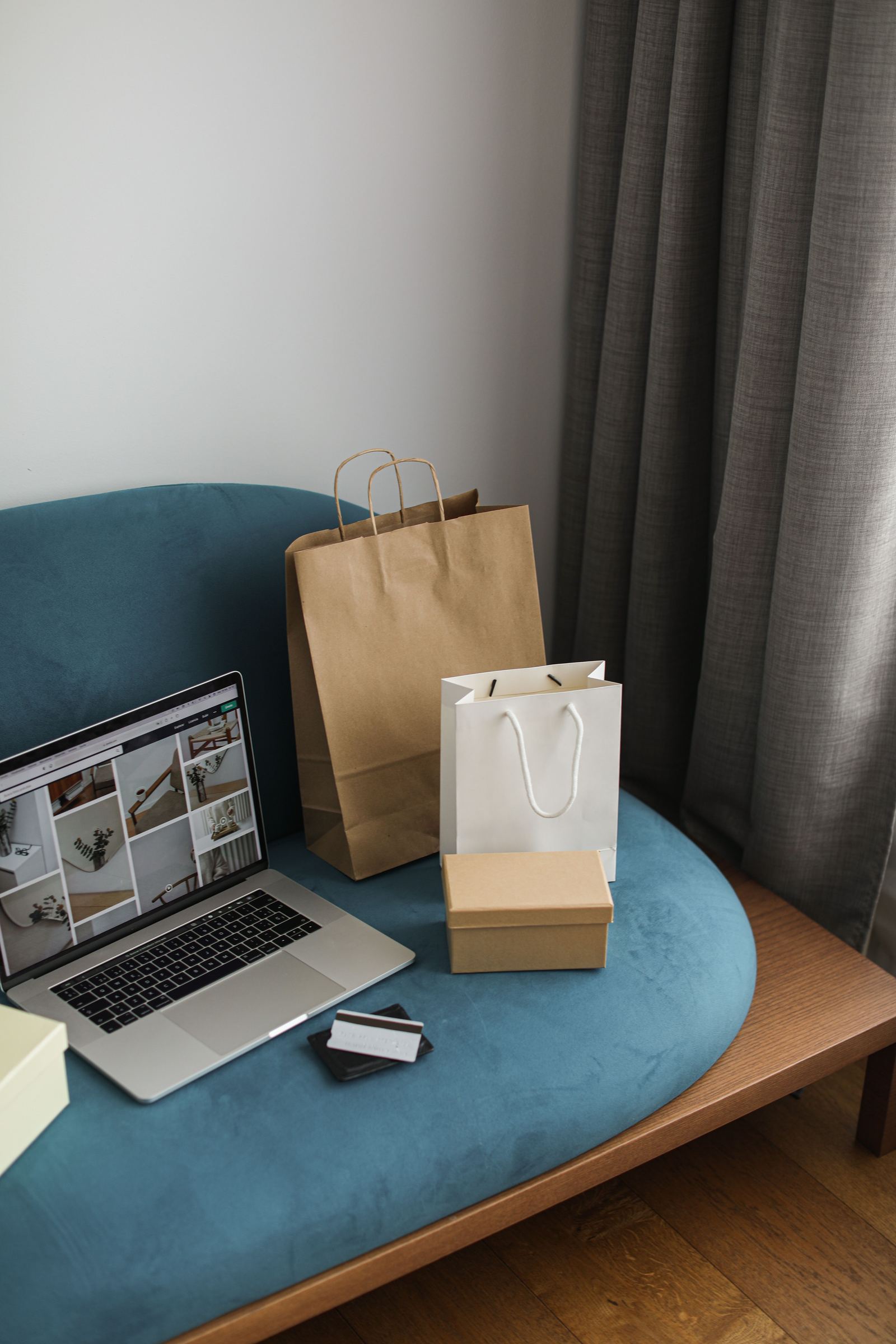 An online storefront in miniature - illustrative