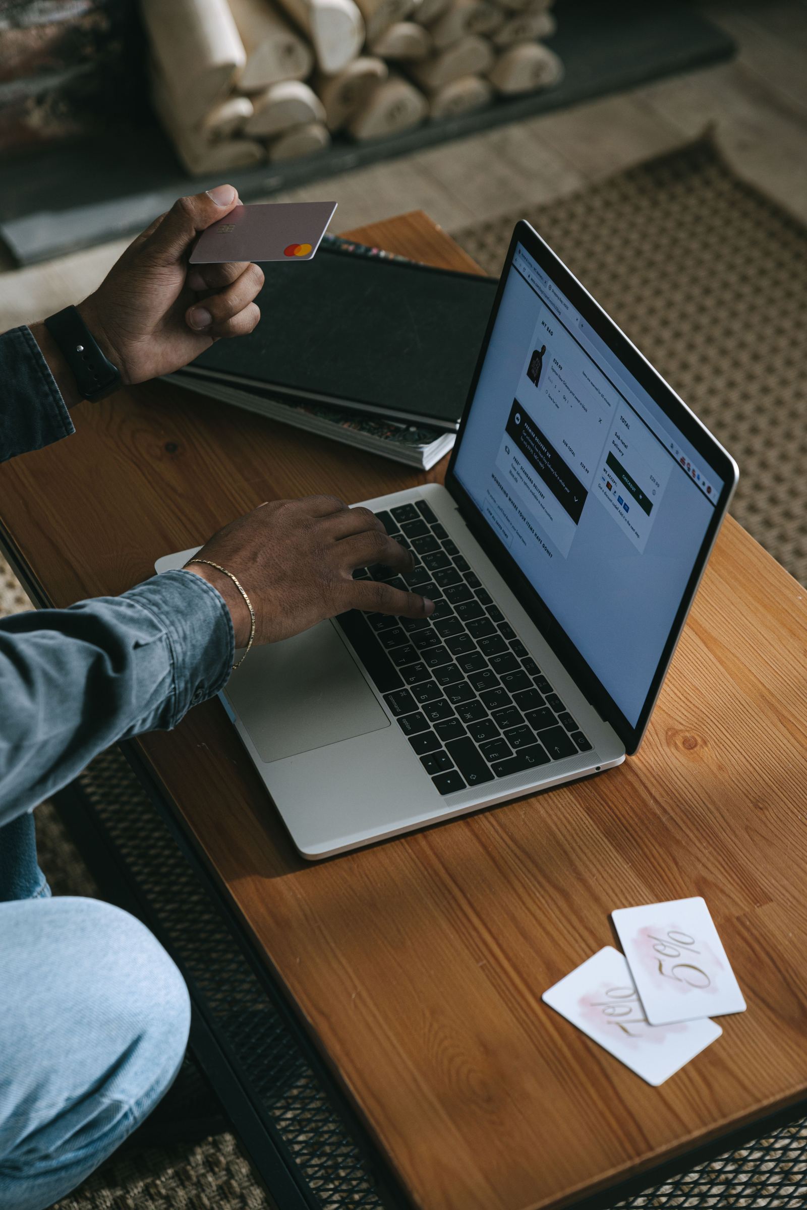 Working the numbers at a laptop - illustrative