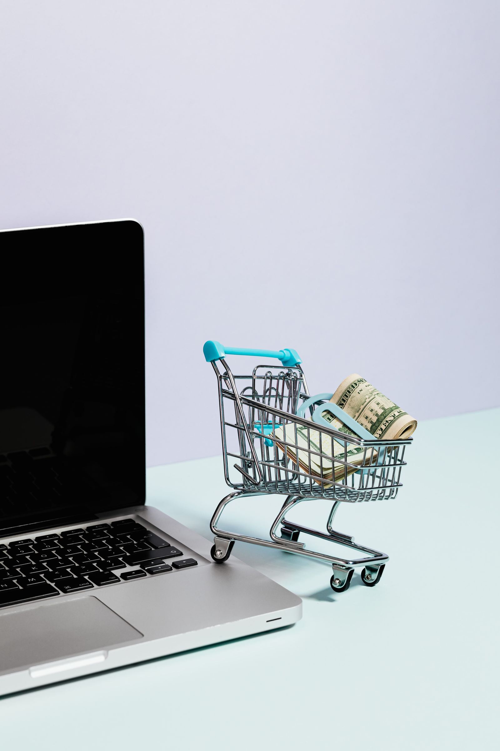 An online storefront in miniature - illustrative