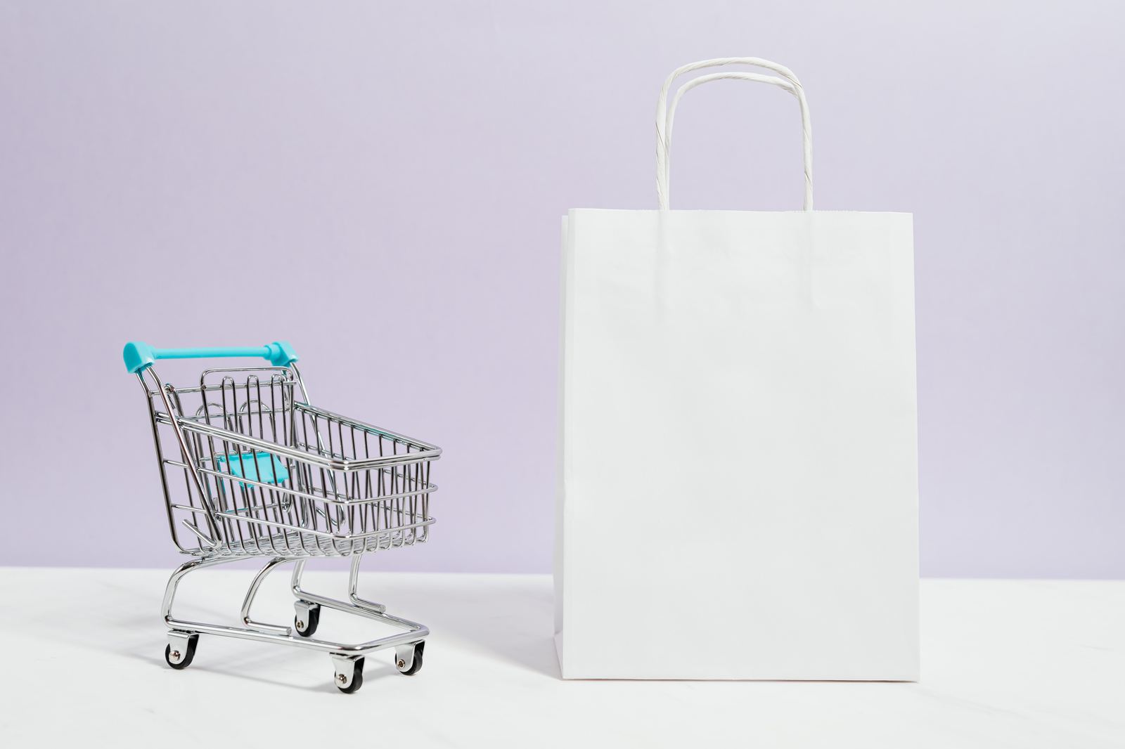 An online storefront in miniature - illustrative