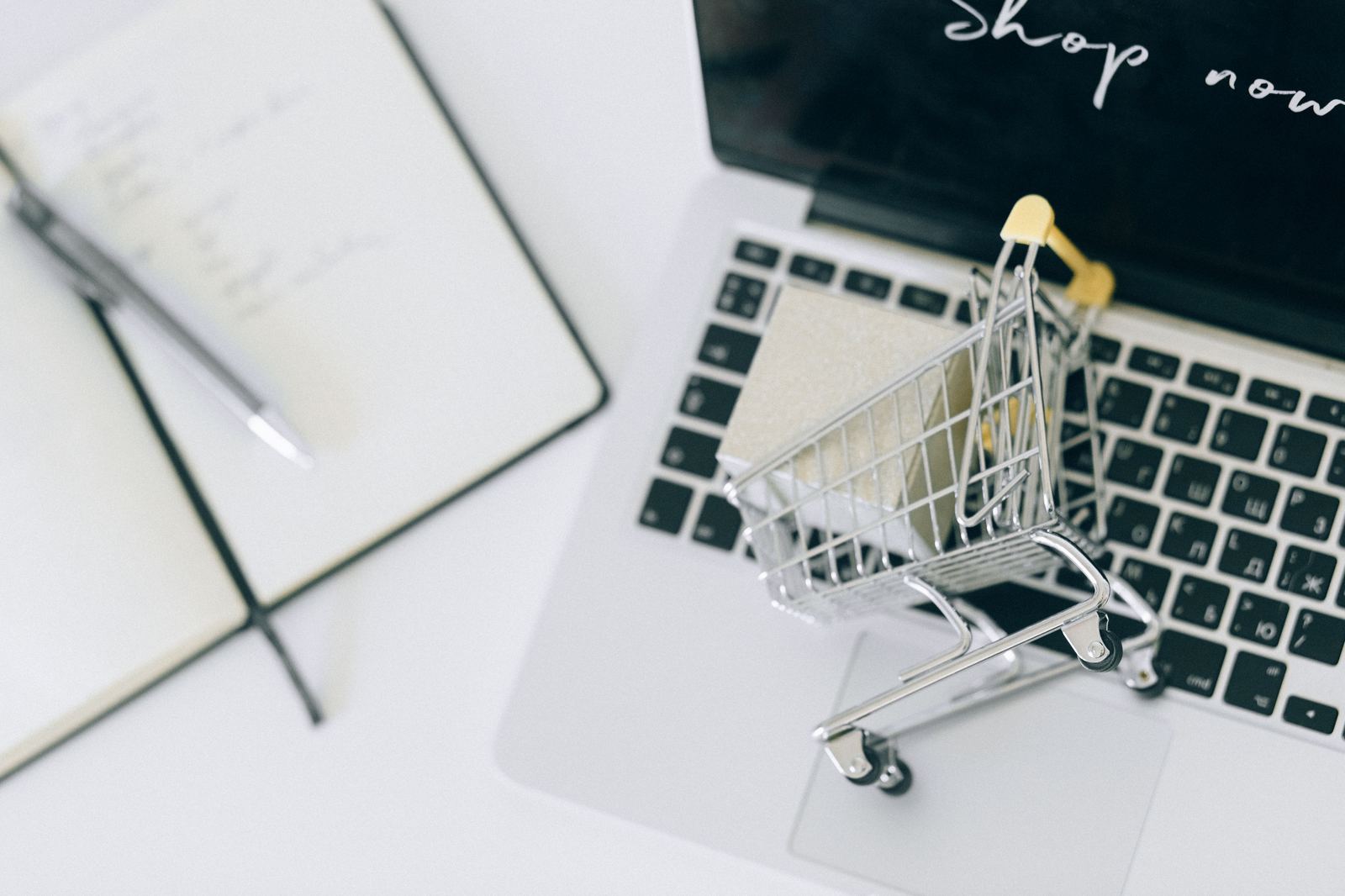 An online storefront in miniature - illustrative