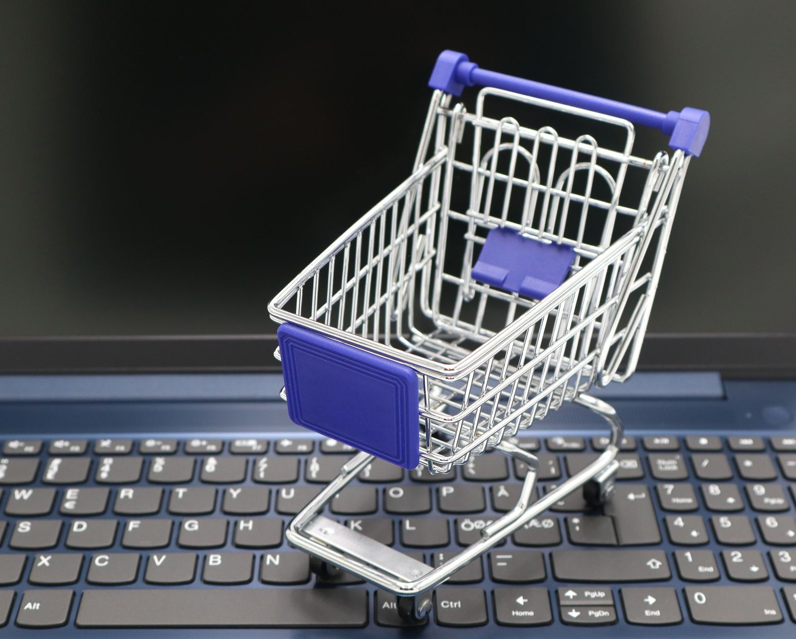 An online storefront in miniature - illustrative