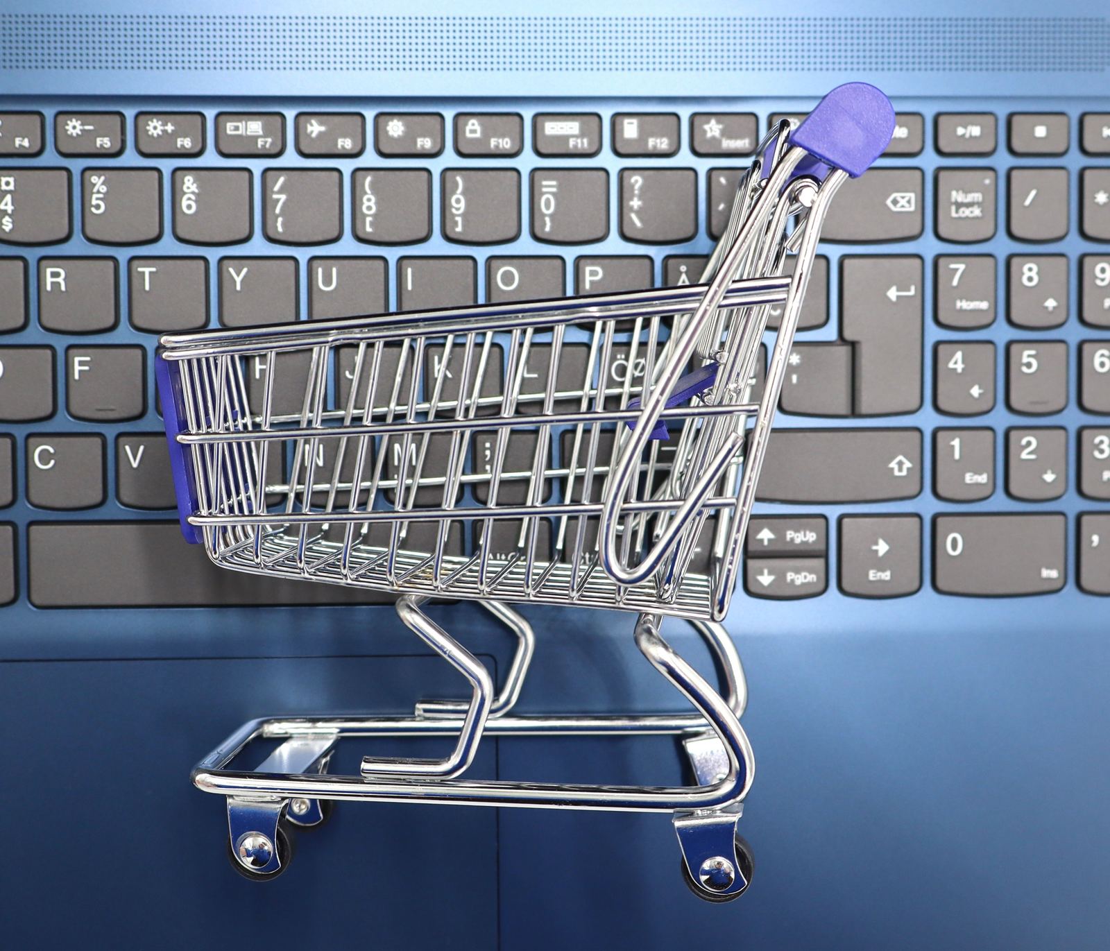 An online storefront in miniature - illustrative