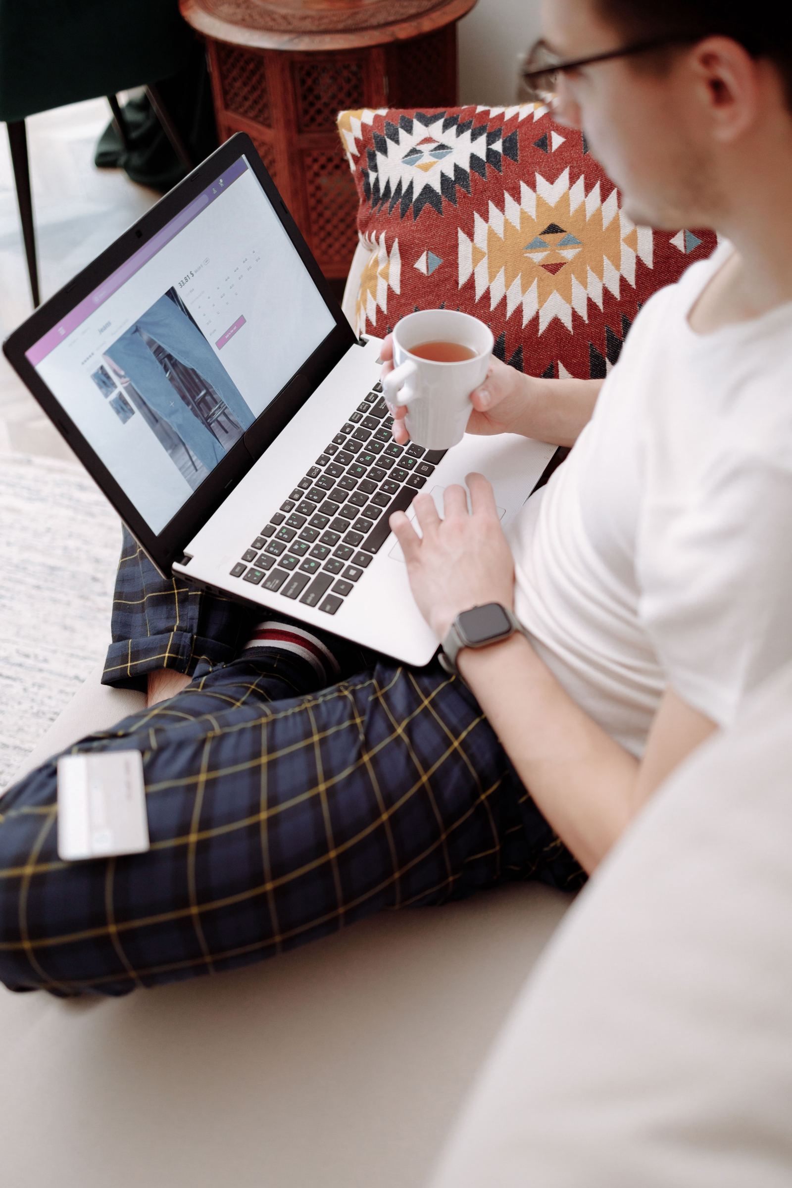 An online storefront in miniature - illustrative